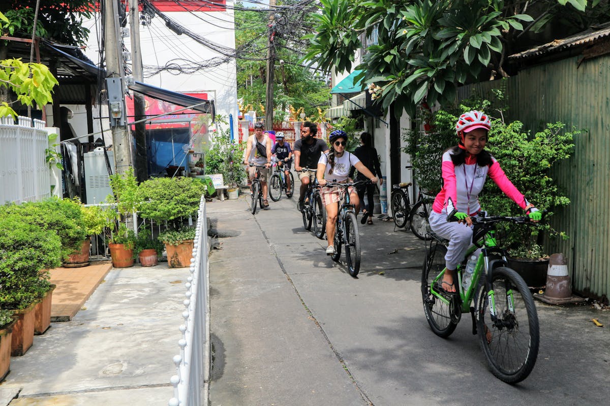 Fiets- en rondvaart door Bangkok met lunch