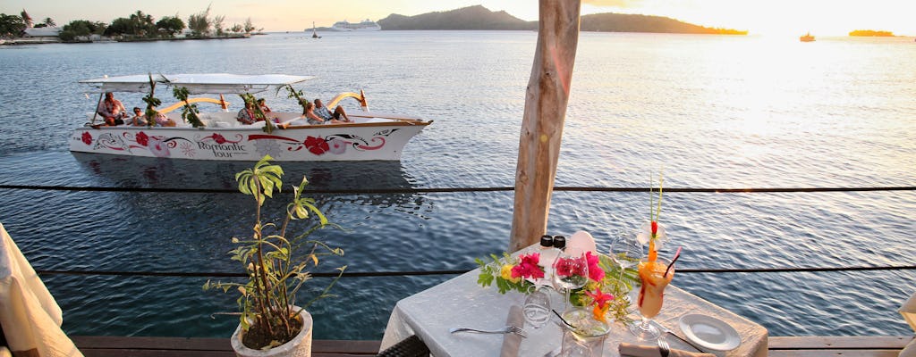 Bora Bora romantica crociera al tramonto con cena