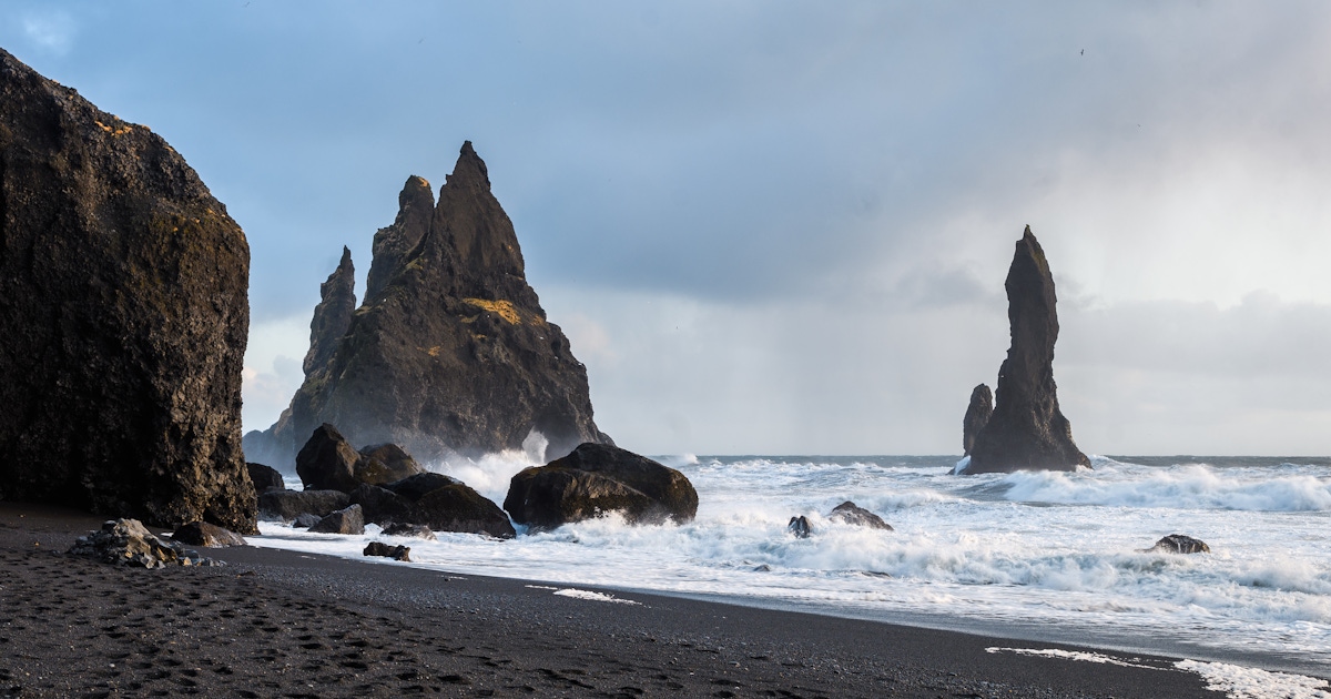 Tours to Black Sand Beach, Iceland Tours to Black Sand Beach, Iceland