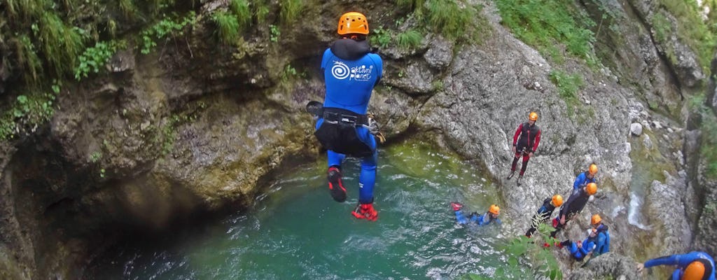 Canyoning down river Sušec from Bovec