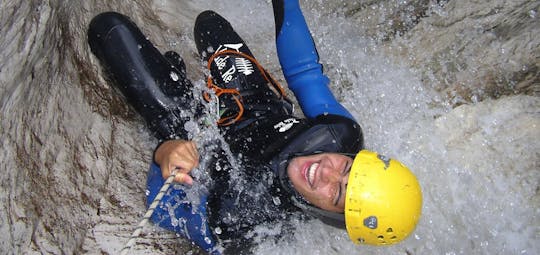 Canyoning down Fratarica creek from Bovec
