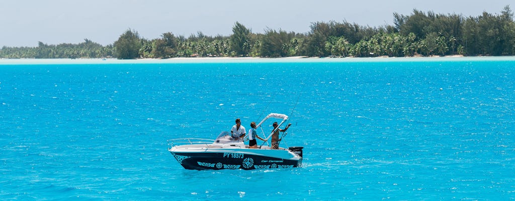 Angeln in der privaten Lagune von Bora Bora