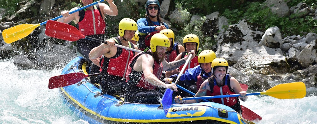 Rafting descida no rio Soča