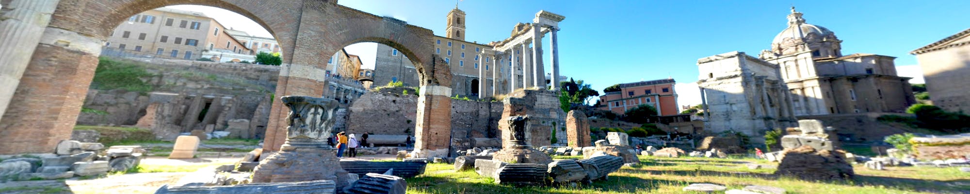 Virtuele rondleiding door het Forum Romanum vanuit huis