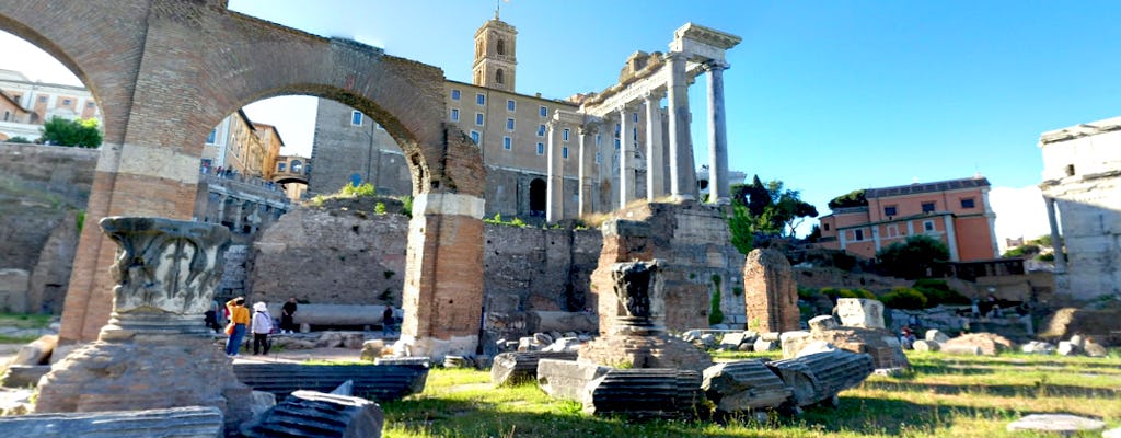 Virtuele rondleiding door het Forum Romanum vanuit huis