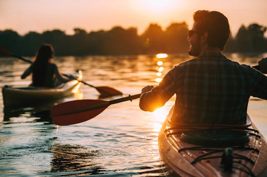 Magical sunset kayaking in Stockholm's Archipelago