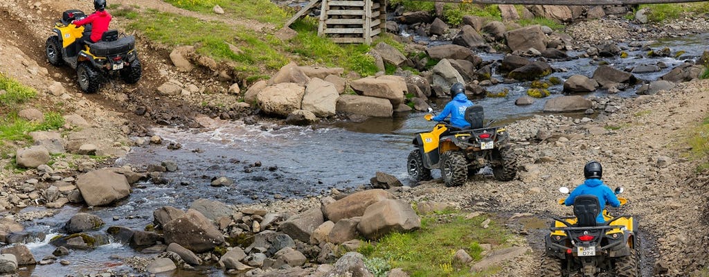 Excursão de quadriciclo de 1 hora no Safari da Montanha do Pico de Reykjavik