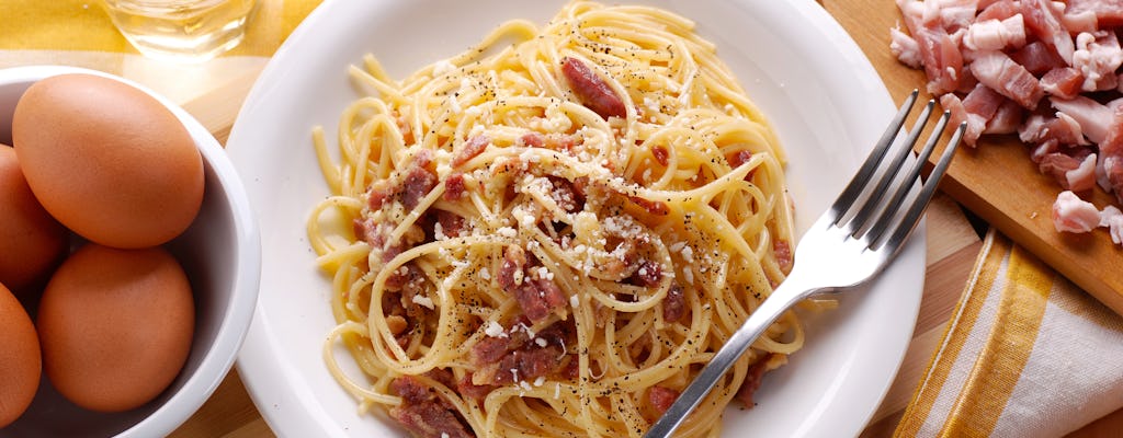 Clase magistral avanzada en línea sobre carbonara, amatriciana, pesto y pasta "al dente"