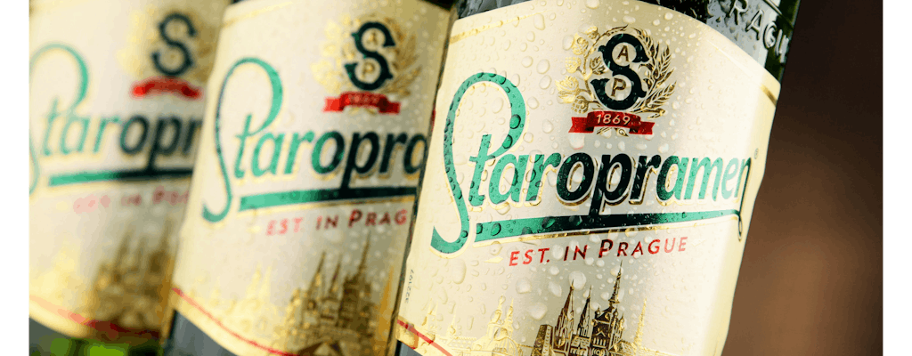 Visita a la cervecería Staropramen con cena en Praga