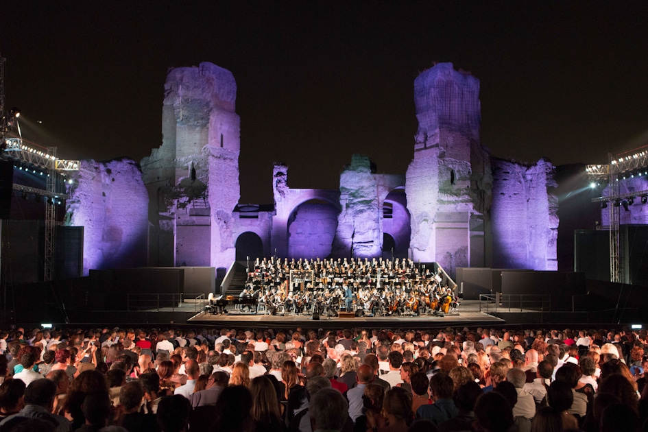 Opera at the Caracalla theater. musement