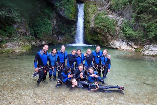 Experiência de canyoning em Bled