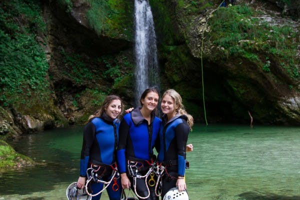 Esperienza di canyoning e rafting a Bled