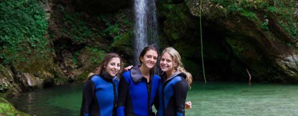 Canyoning and rafting experience in Bled