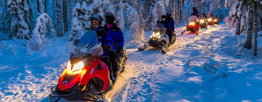 Snowmobile tour to an ancient fishing village