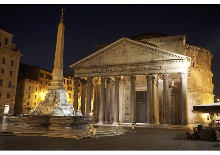 Private Rome by night driving tour with dinner