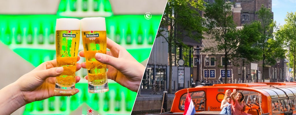 Heineken Experience e cruzeiro de 1 hora pelos canais de Amsterdã