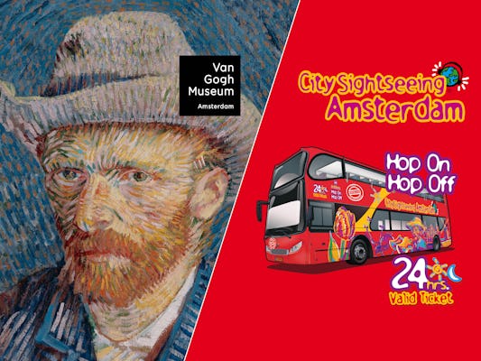 Entrada preferencial para o Museu Van Gogh e ônibus hop-on hop-off 24 horas em  Amsterdã