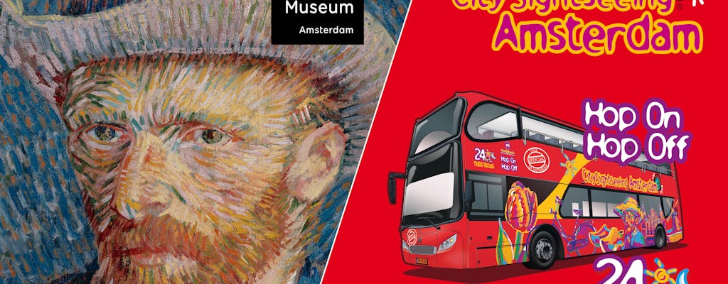 Van Gogh Museum fast-track ticket and Amsterdam 24-hour hop-on-hop-off bus
