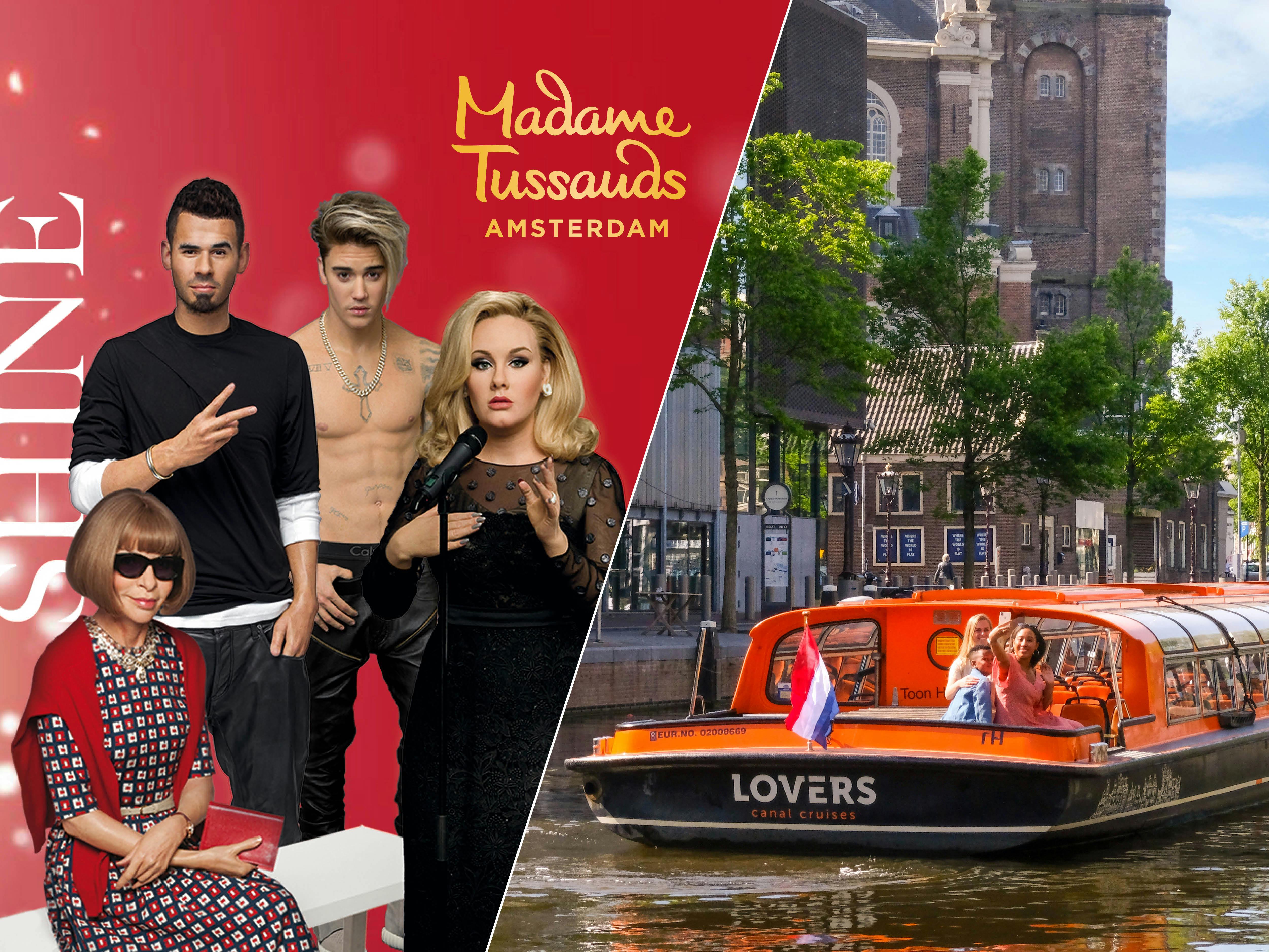 Madame Tussauds Amsterdam hurtig indgangsbillet og en times kanalrundfart