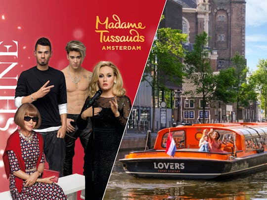Fast-track ticket Madame Tussauds Amsterdam en een rondvaart van 1 uur
