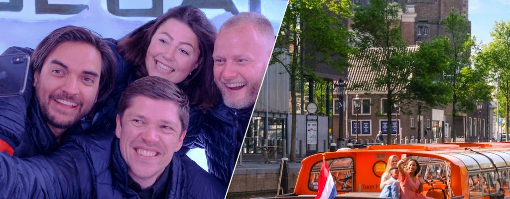 Amsterdam XtraCold Icebar entrance ticket and 1-hour canal cruise