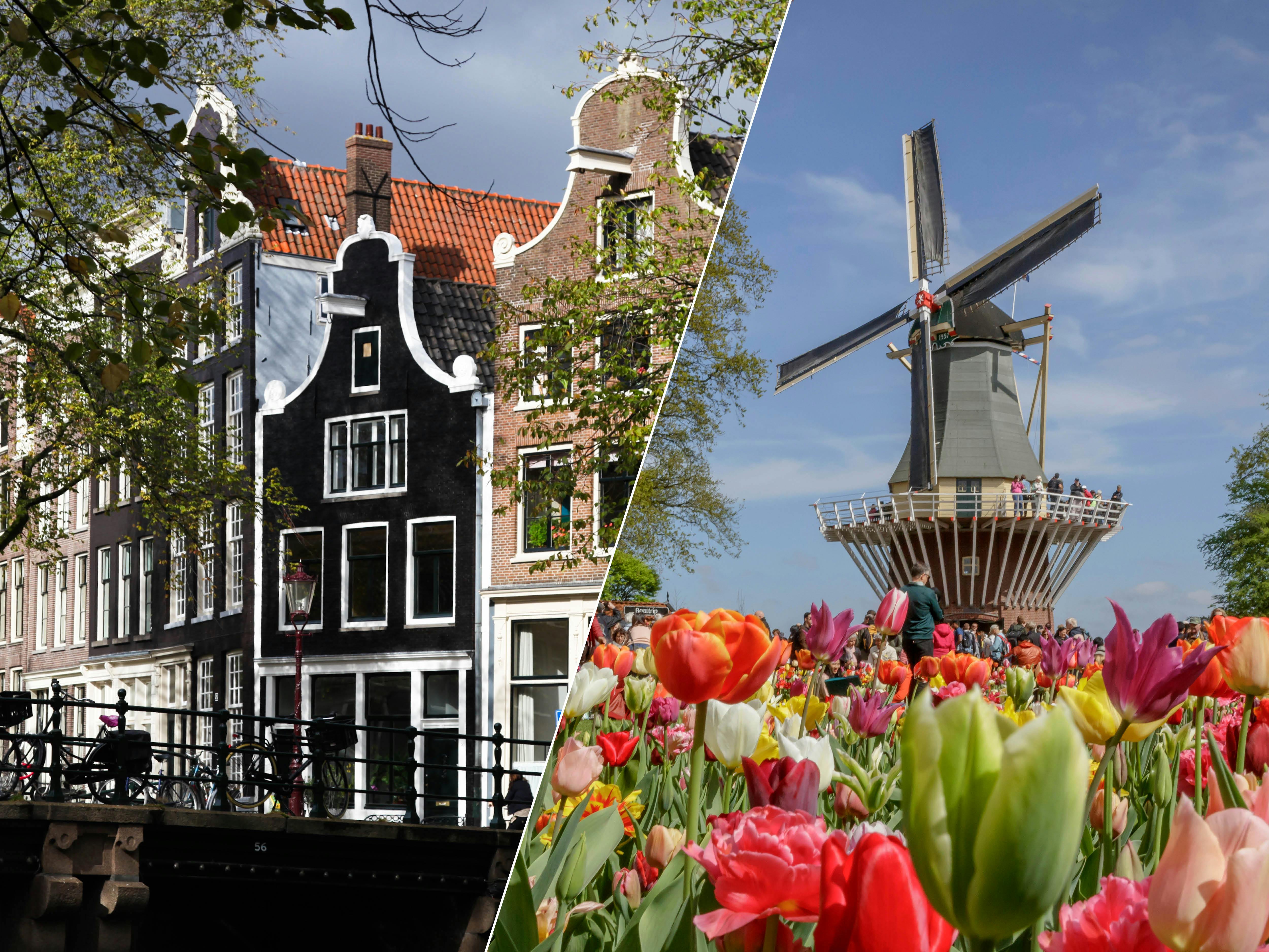 Visite d'Amsterdam avec excursion à Keukenhof