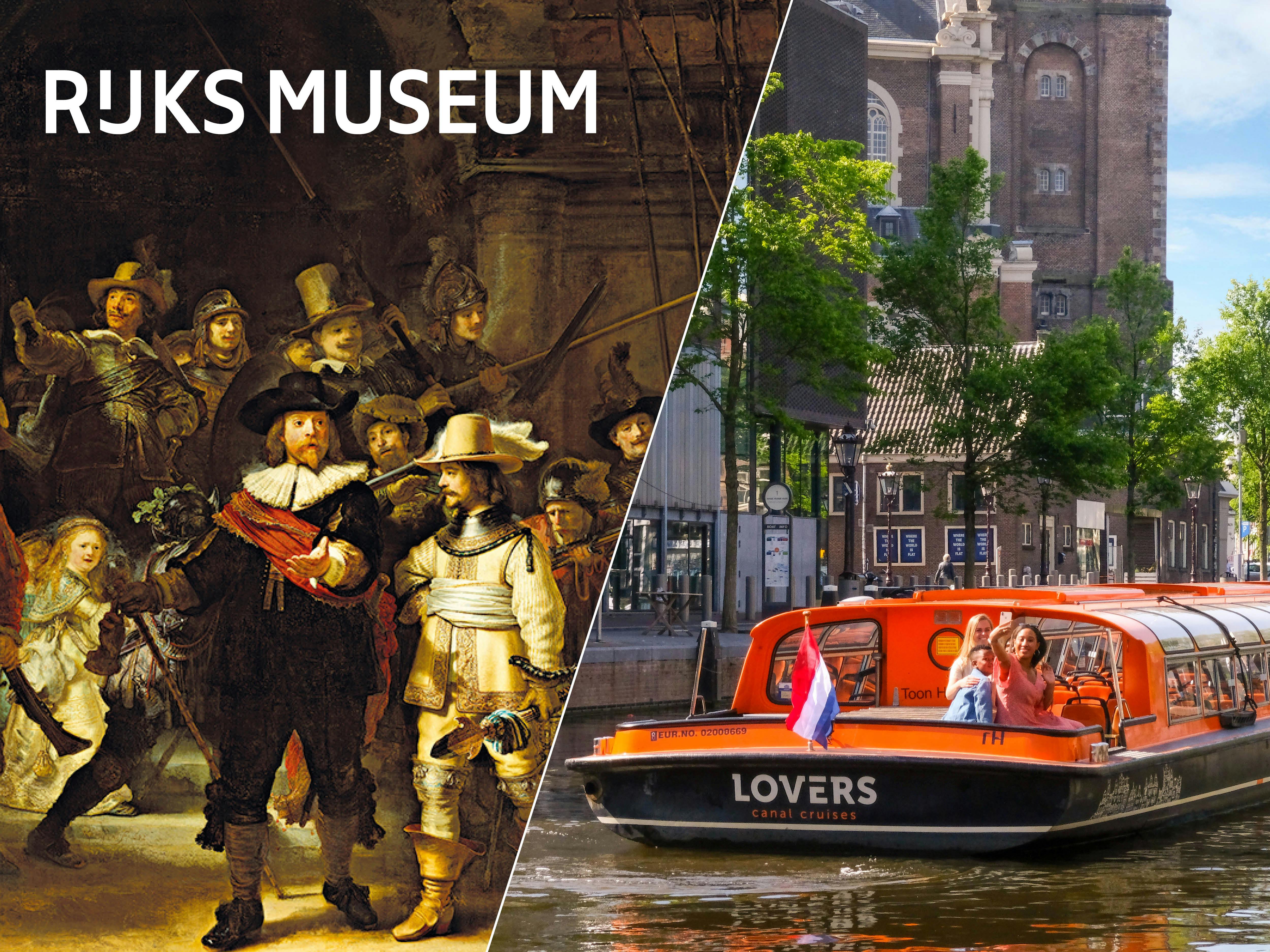 Billet prioritaire pour le Rijksmuseum et croisière sur les canaux