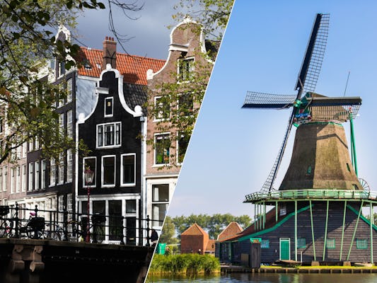 Visite d'Amsterdam, Marken, Volendam et des moulins à vent