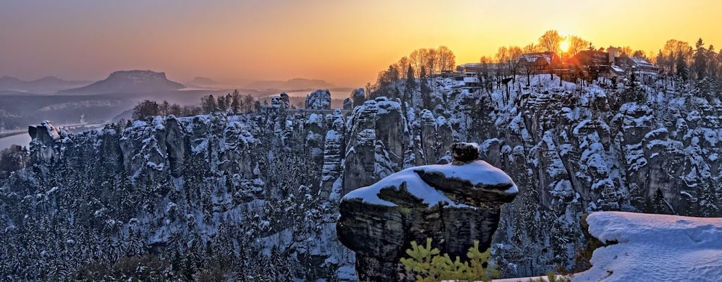 Dagtrip naar het beste van Boheems en Saksisch Zwitserland vanuit de wintertour van Dresden