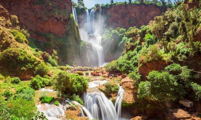 Wycieczka całodniowa z Marrakeszu nad wodospad Szallalat Uzud i rejs