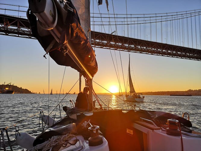 Lisbon sunset sailing cruise