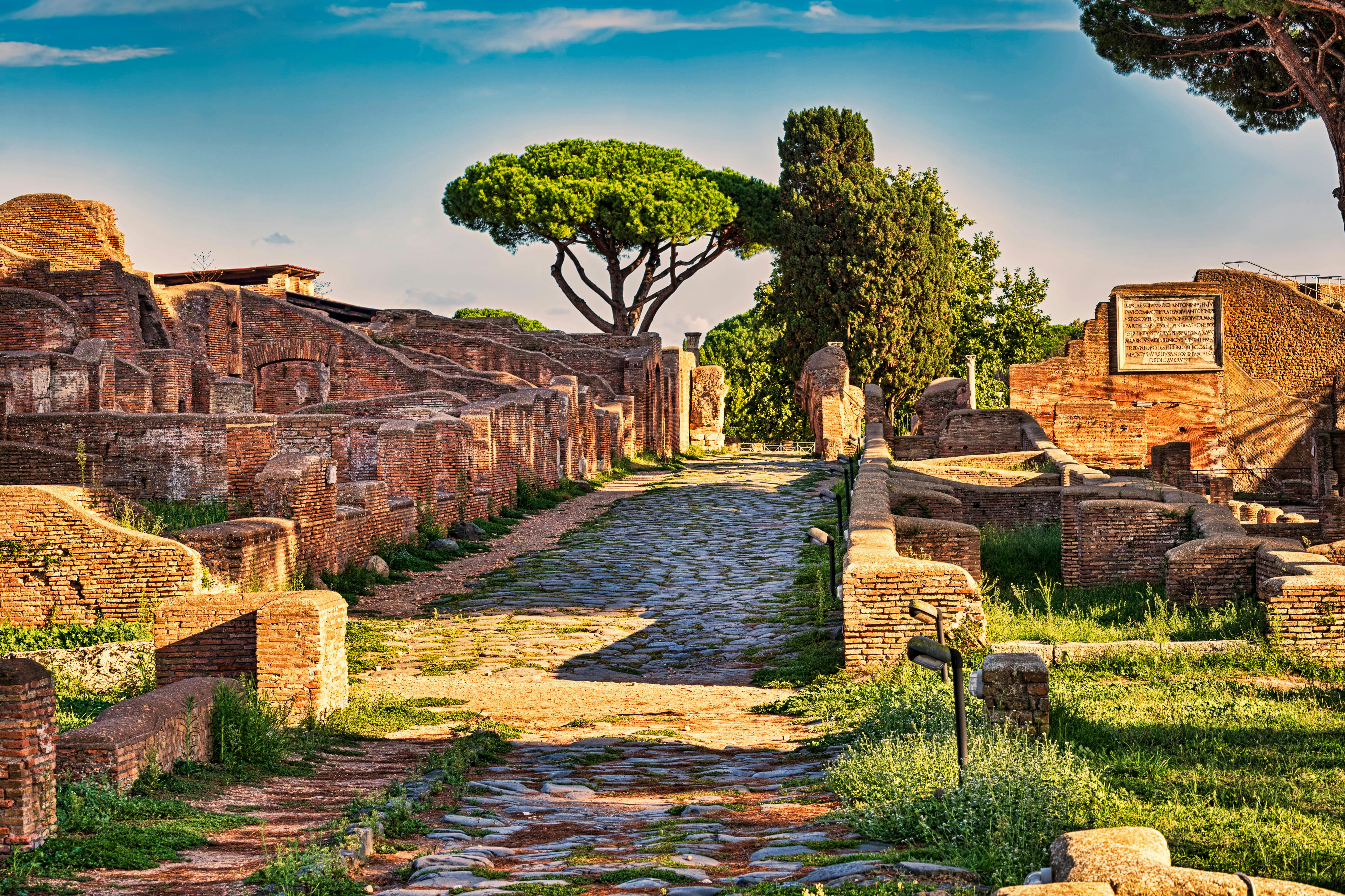 Excursão a pé pela antiga Ostia