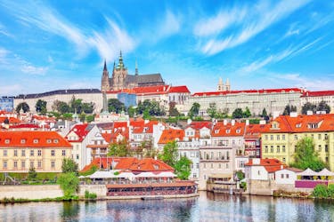 Panoramic Prague Castle, city and park e-bike tour