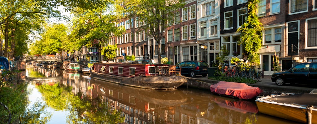 Historyczna wycieczka łodzią po małych kanałach w Amsterdamie