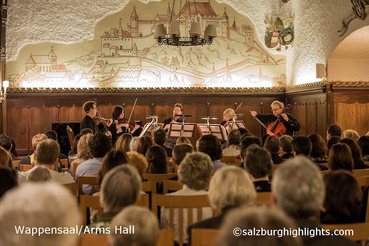 Dinner and Best of Mozart concert at historic fortress in Salzburg