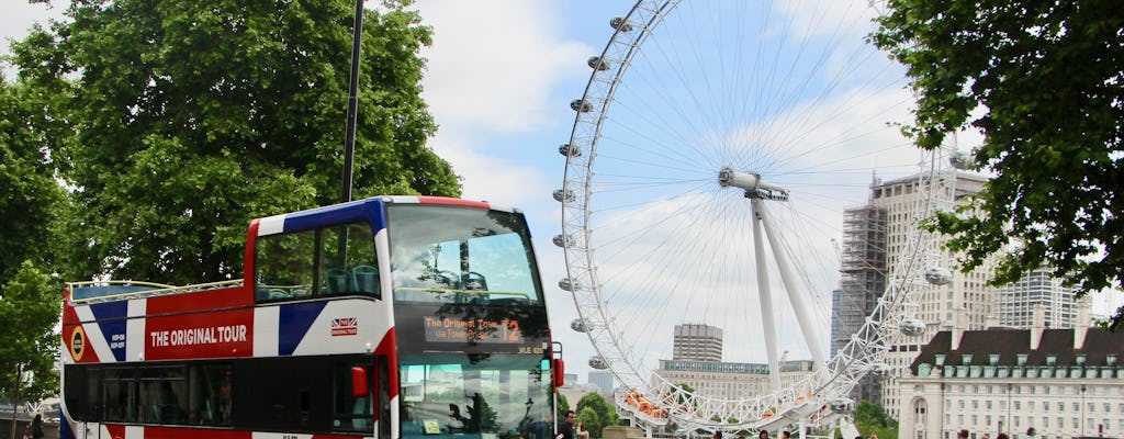 Passe de ônibus 24h da The Original Tour de Londres com entradas para atrações locais