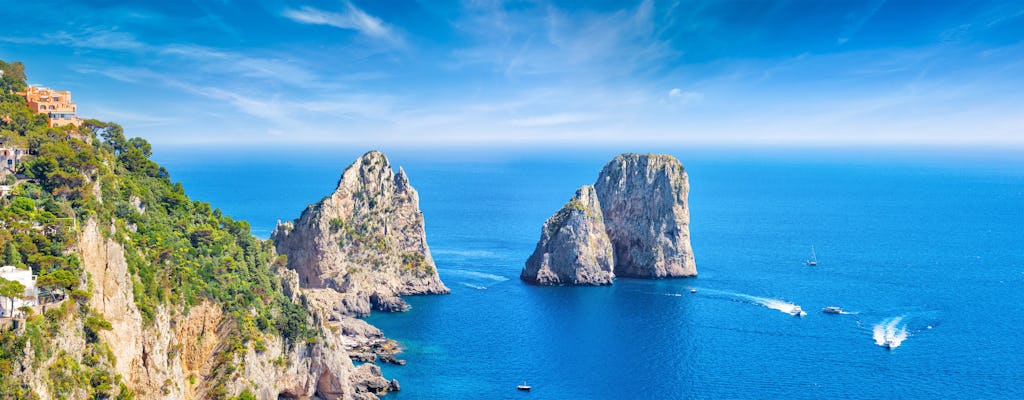 Excursion à Pompéi et Capri au départ de Naples