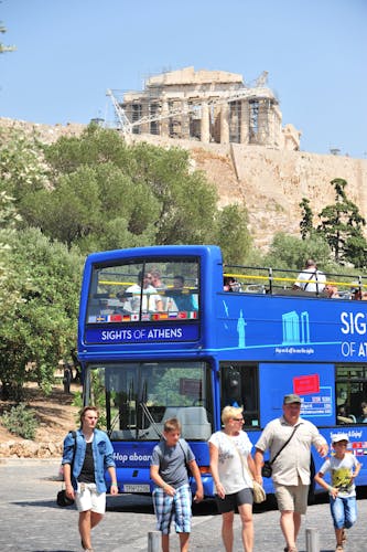 Combo hop-on hop-off bus in Athens, Piraeus and beaches