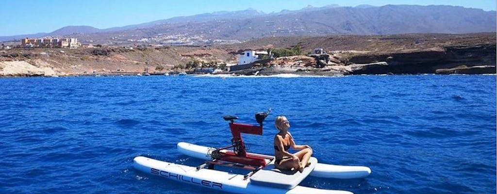 Experiencia en bicicleta acuática y snorkel en Tenerife