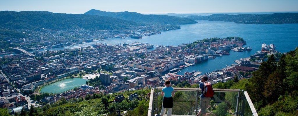 Bergen shore by car private excursion