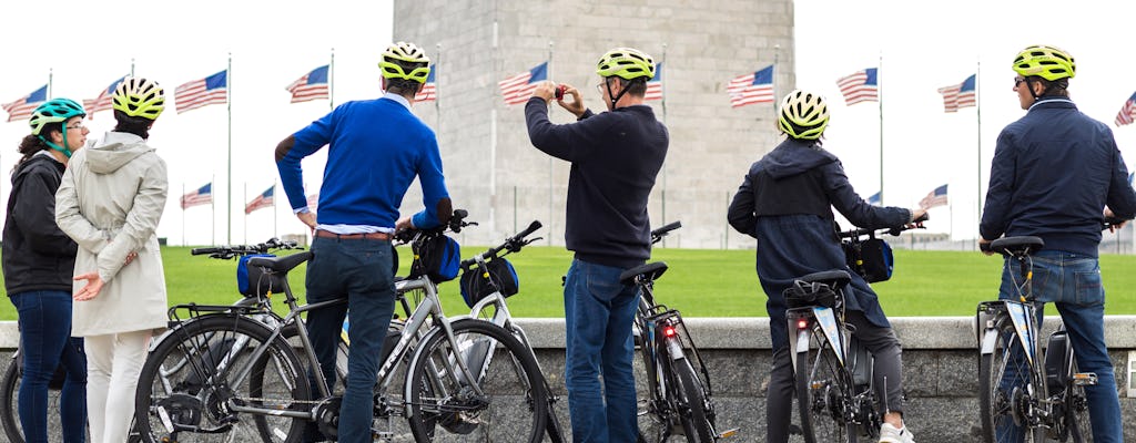 Passeio de bicicleta por monumentos e memoriais em Washington, DC