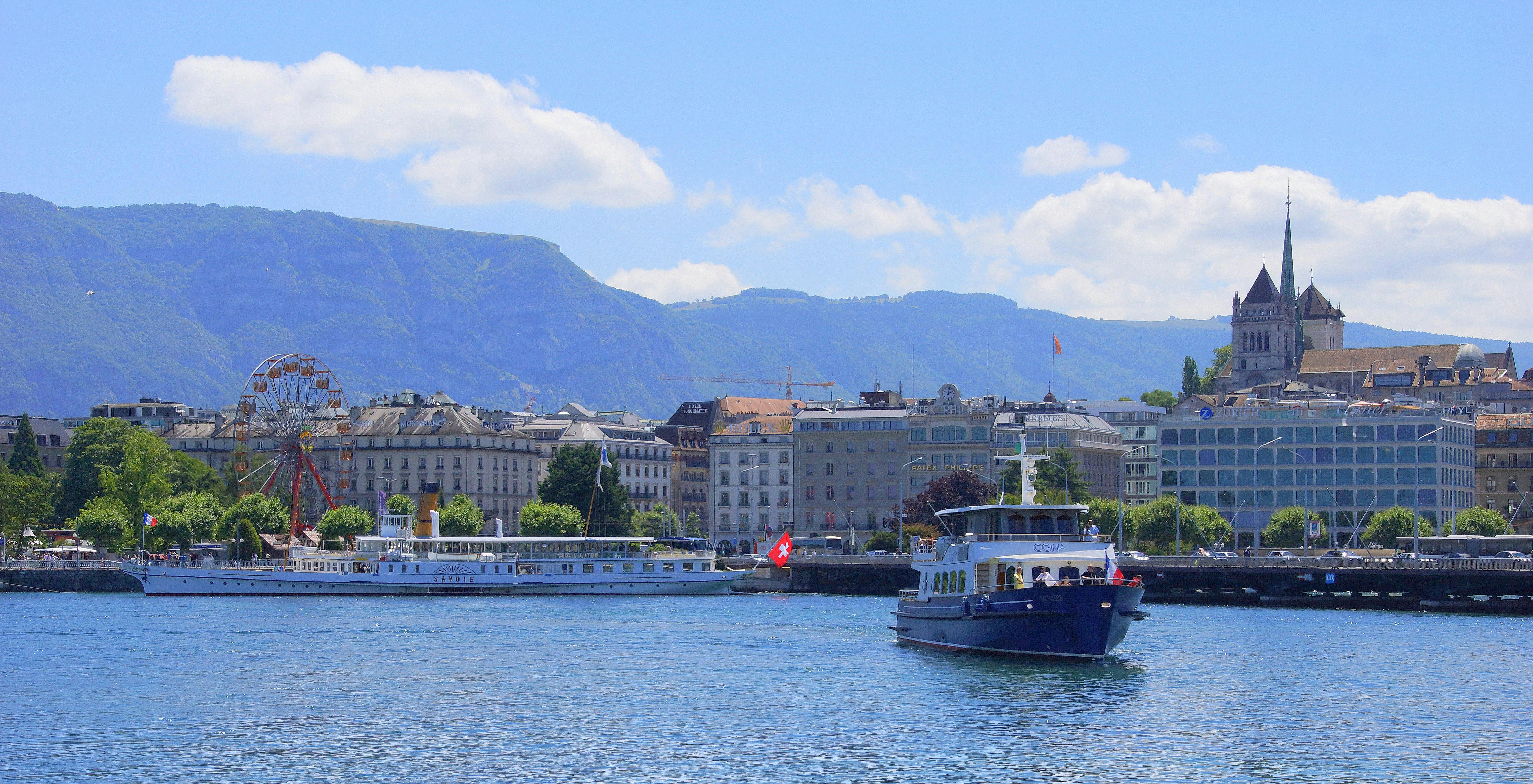 Giro in barca sul lago di Ginevra