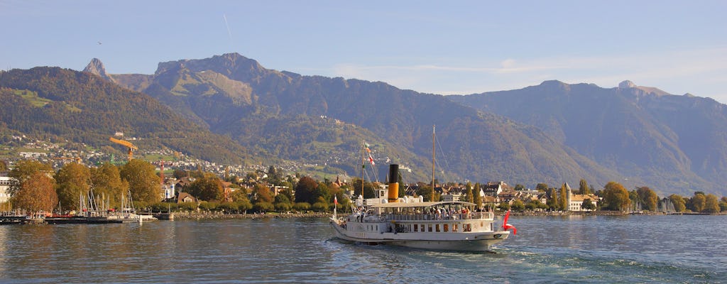 Cruzeiro na Riviera do Lago de Genebra saindo de Montreux