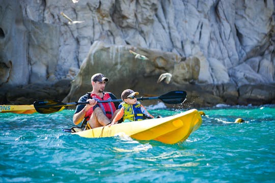 Arco de Los Cabos e passeio de caiaque na Playa del Amor e mergulho com snorkel