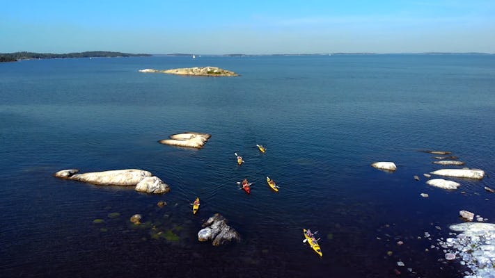 Kajaktocht van een hele dag door de archipel van Stockholm