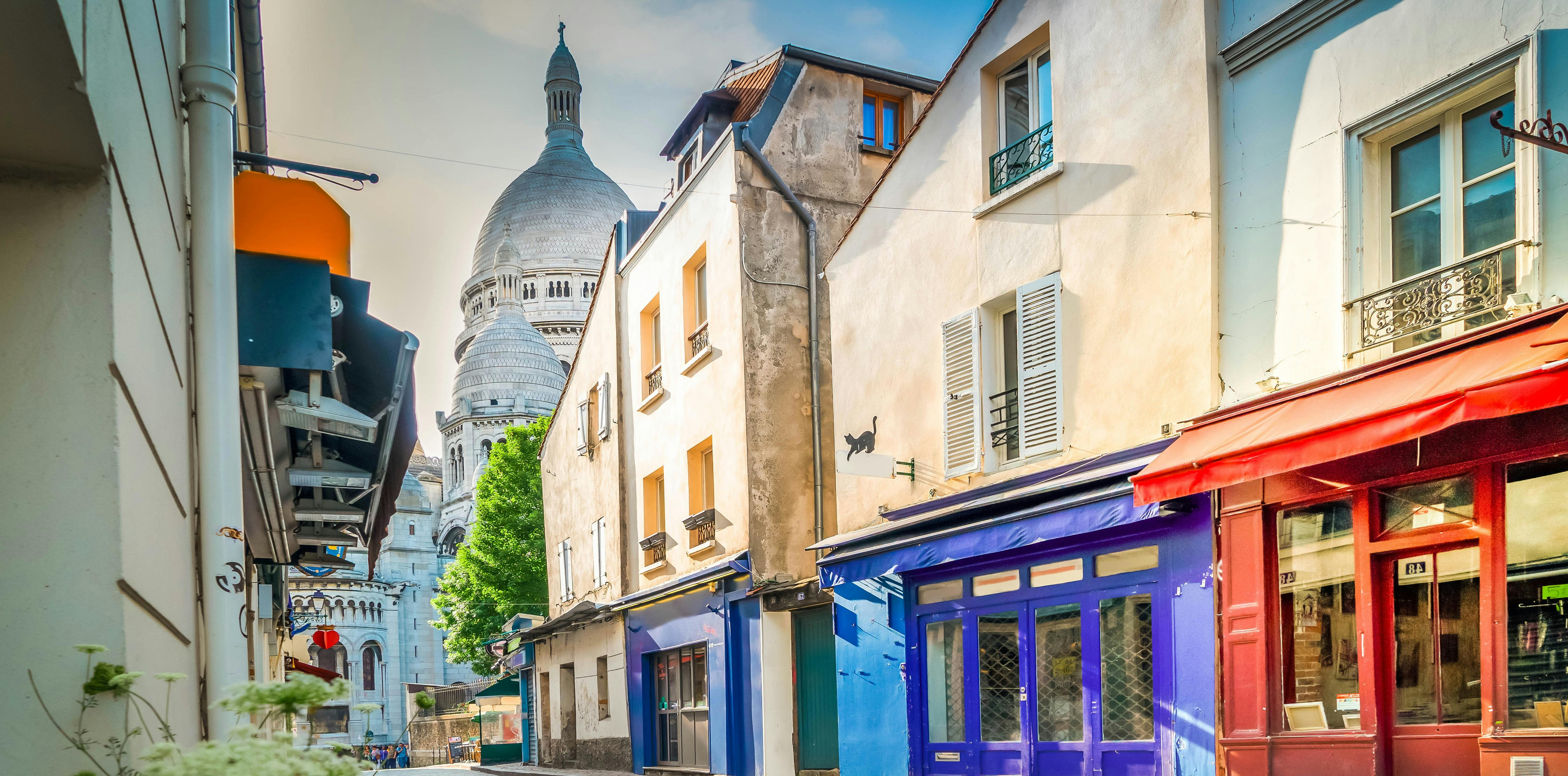 Viaje de ida y vuelta en el trenecito de Montmartre