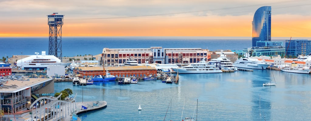 Tour in catamarano a vela e skyline a Barcellona