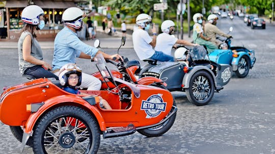 Customized private tour of Paris in sidecar motorcycle
