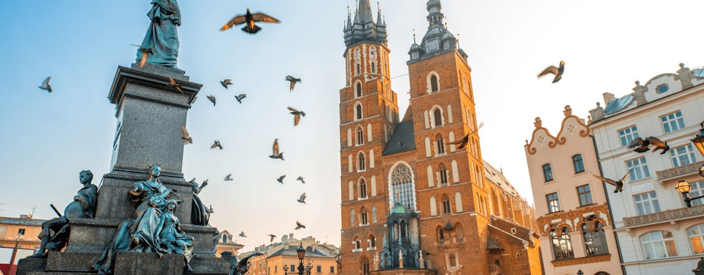Visite à pied de la vieille ville de Cracovie et billet d'entrée à l'église Sainte-Marie