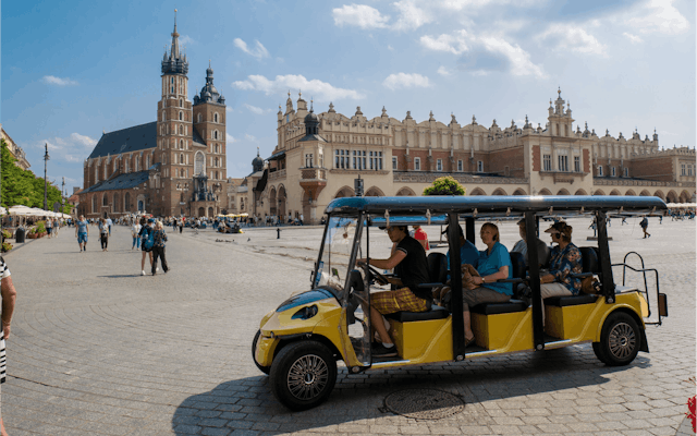 Krakow city tour by electric car and optional Schindler's Factory